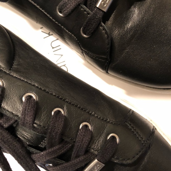 Calvin Klein Shoes Calvin Klein Leather Tennis Shoe Poshmark
